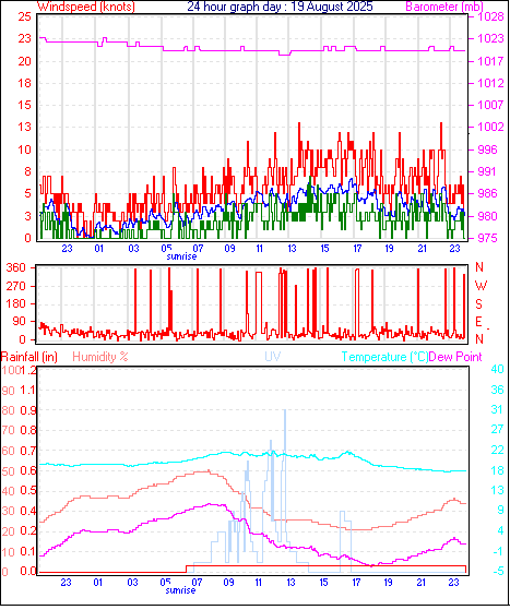 24 Hour Graph for Day 19