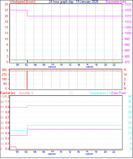 24 Hour Graph for Day 19